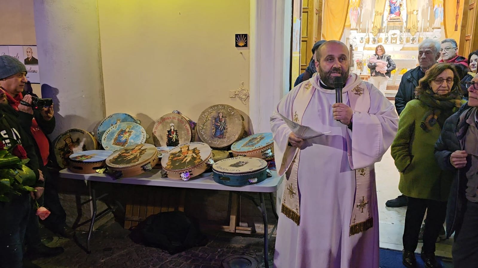 Santa Maria a Castello: le paranze al Santuario per la benedizione delle tammorre 
