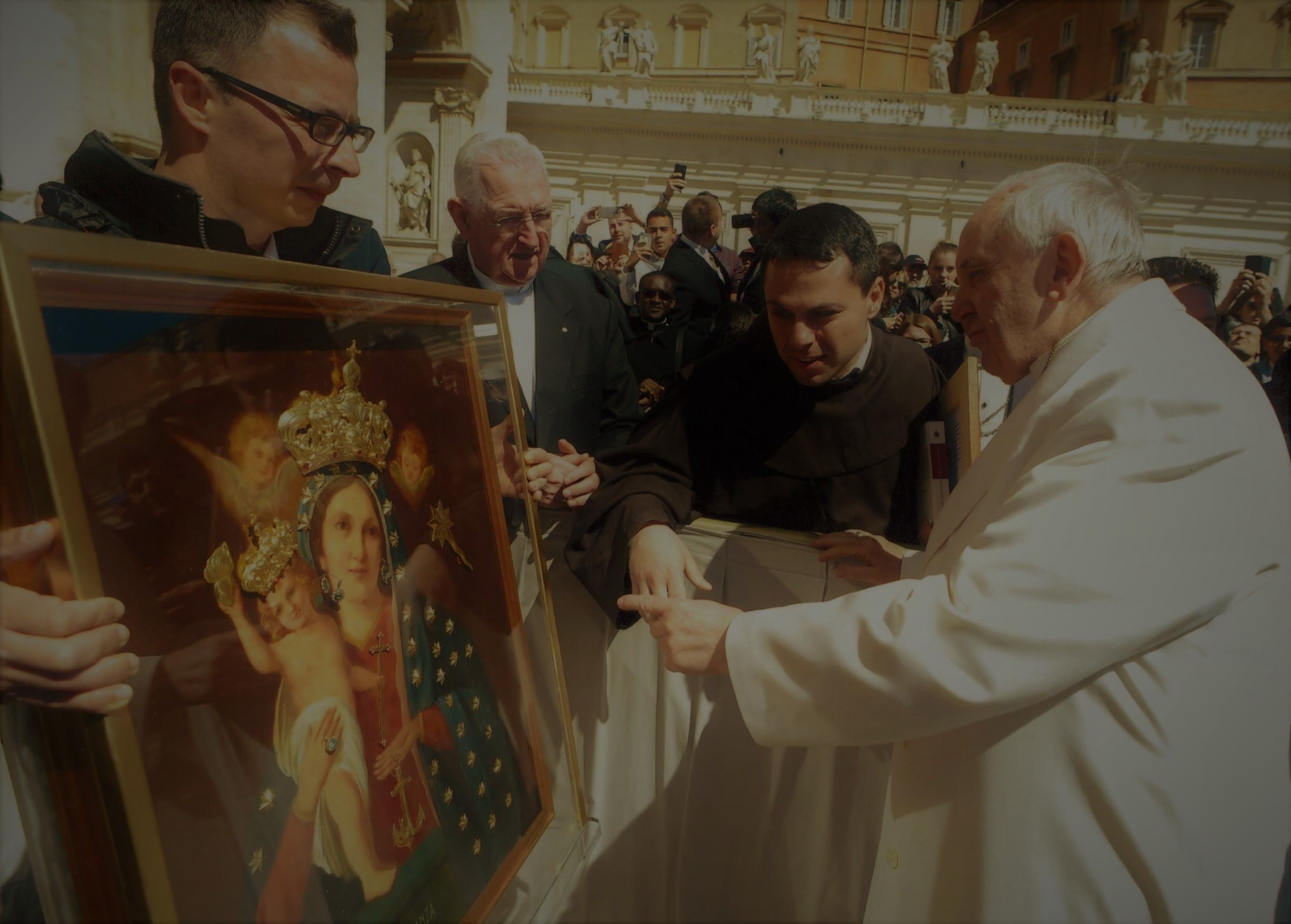 L'immagine della Madonna della Speranza di Marigliano a Roma da Papa Francesco